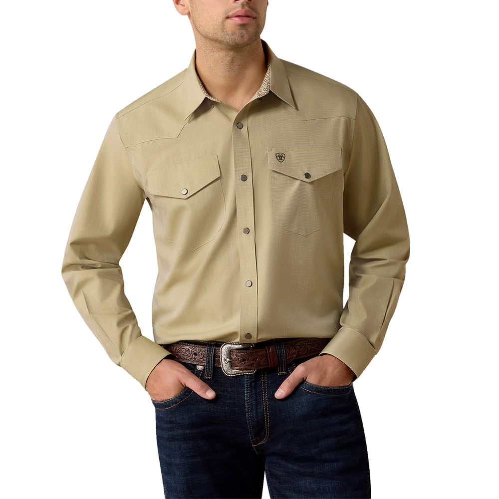 Ariat Apparel Wrinkle Free Pinpoint Oxford Snap Shirt