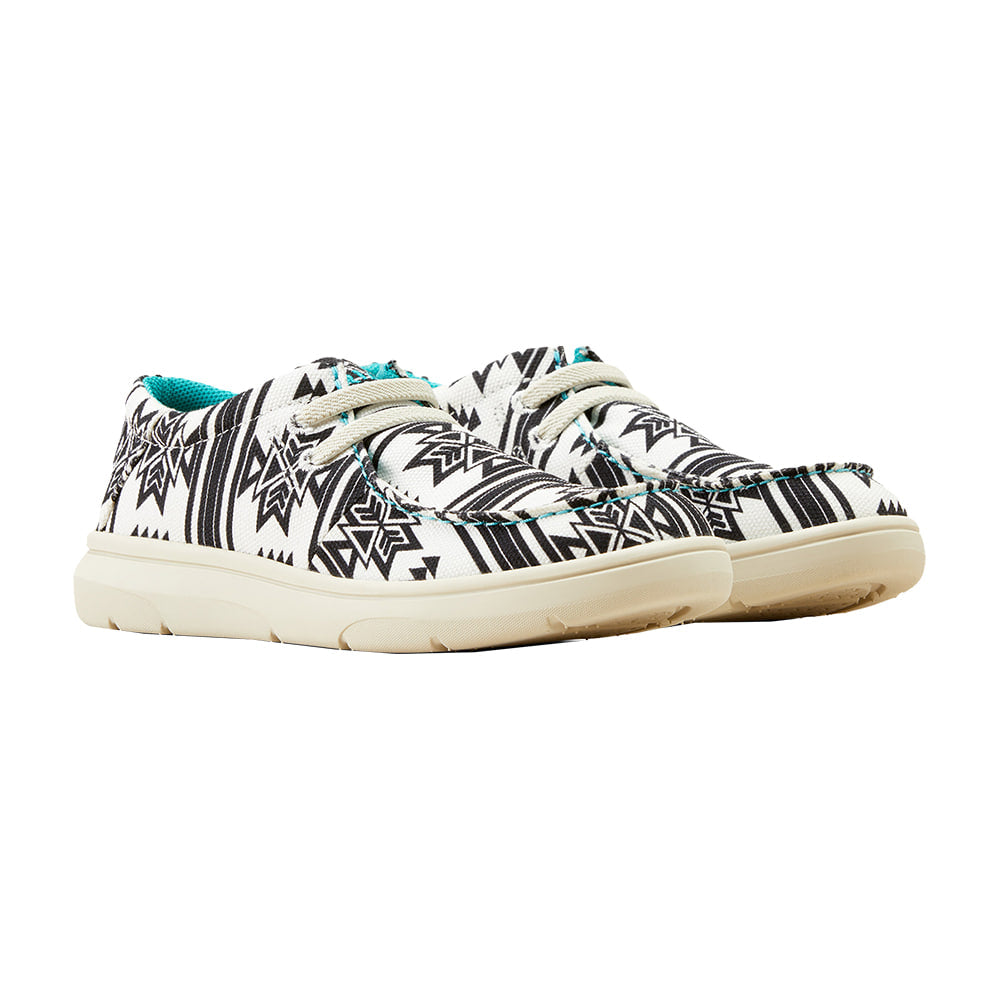 Ariat Footwear Ariat Black and White Youth Hilo Shoes