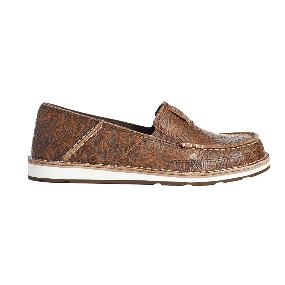 Ariat Footwear Ariat Brown Floral Tooled Women's Cruisers