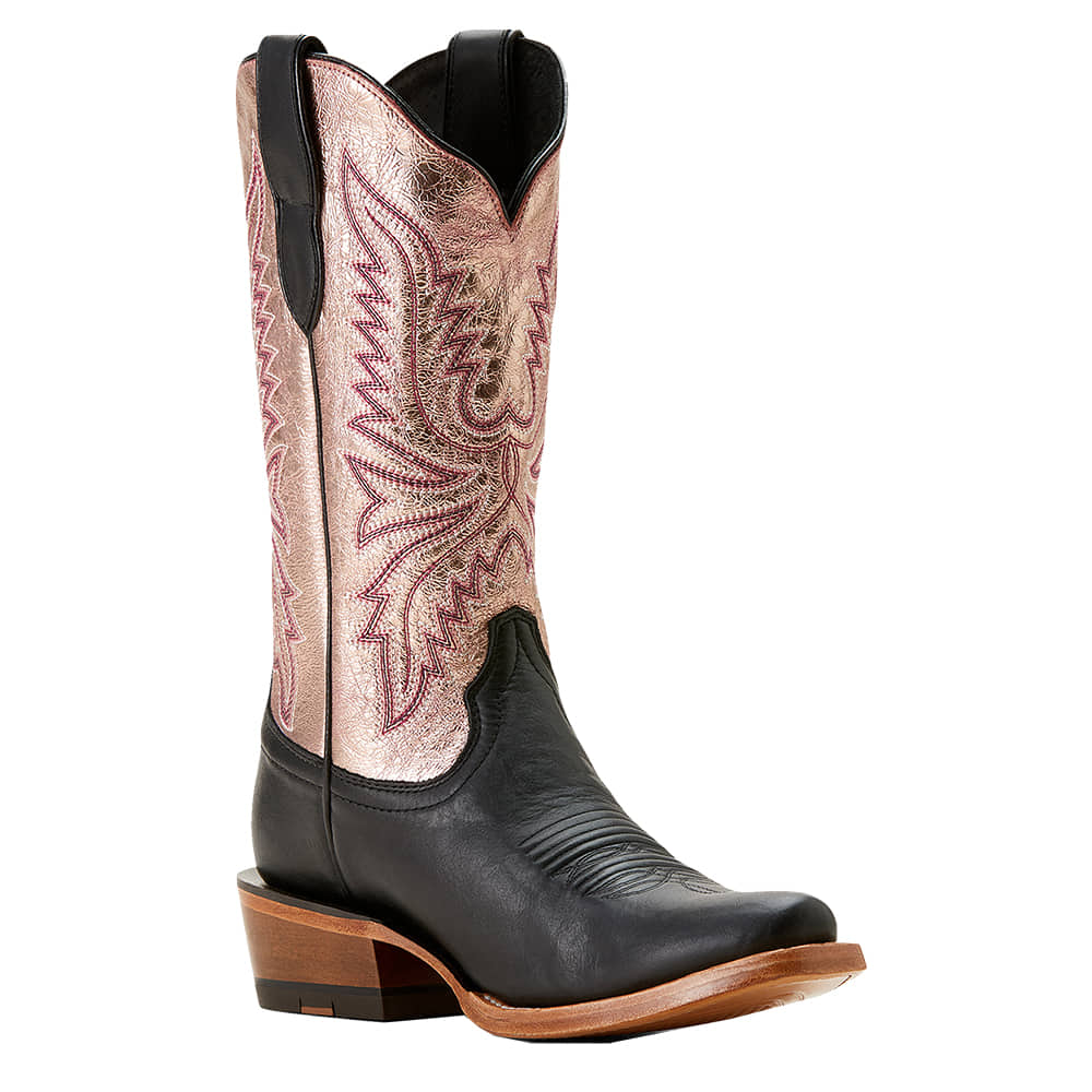 Ariat Footwear Ariat Futurity Flash Midnight Black and Rose Gold Shine Women's Boot