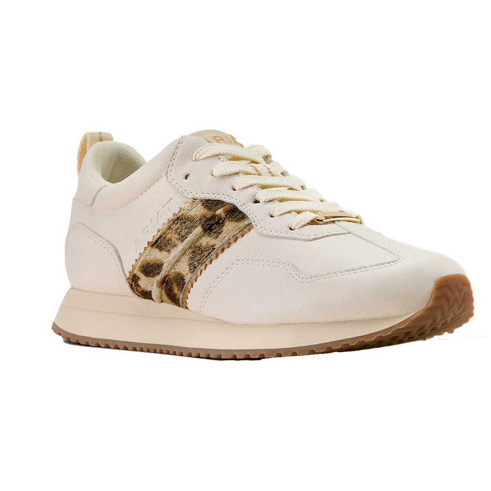 Ariat Footwear Ariat Women's Cream and Dusty Taupe Suede Ranch Runner Shoe