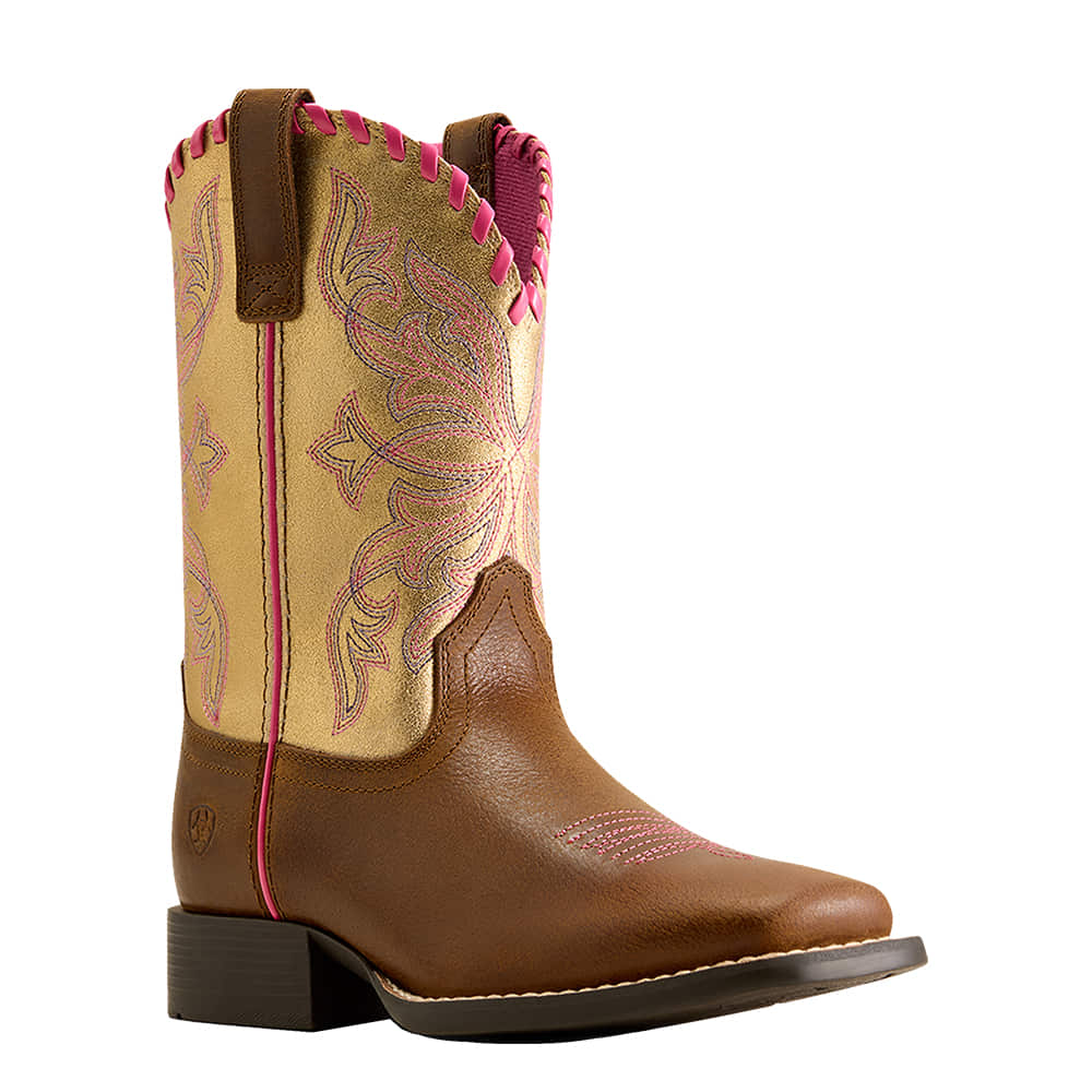 Ariat Footwear SUNDOWN WIDE SQUARE TOE GEORGIA CLAY/ROYAL GOLD METALLIC
