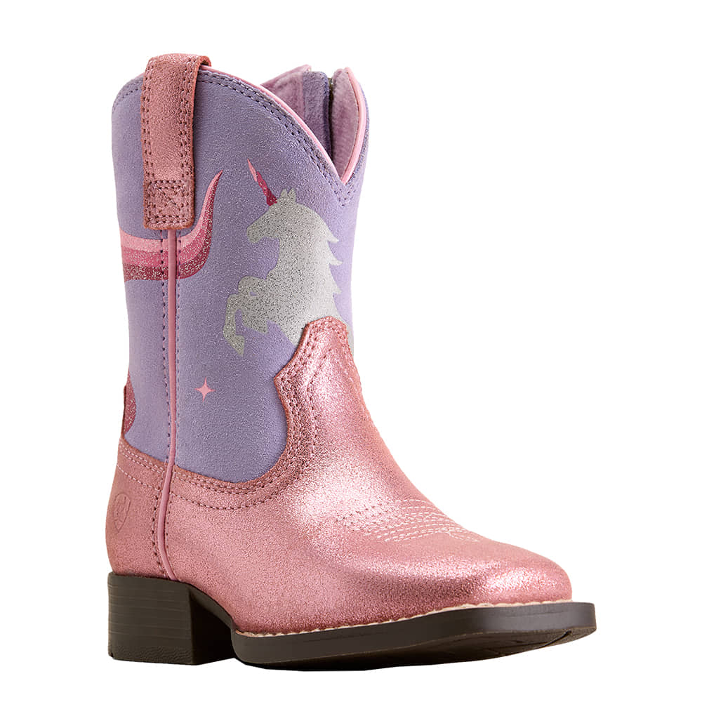 Ariat Footwear UNICORN MAGIC WIDE SQUARE TOE CHARMING PINK/MYSTIC LAVENDER