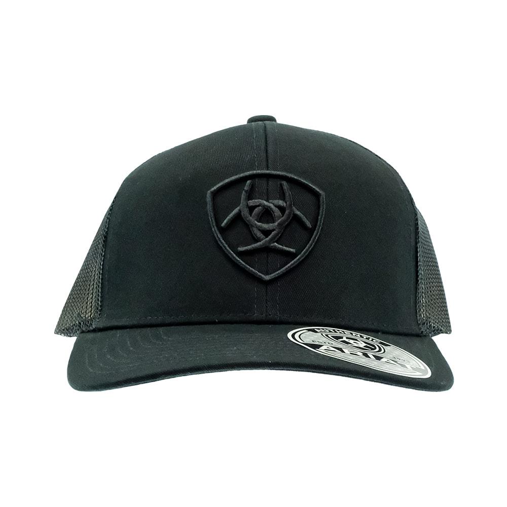 Ariat Hats Black / Osfa Ariat Black on Black Logo Cap