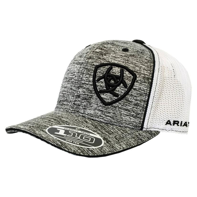 Ariat Hats Black / Osfa Ariat Heather Grey Black and White Mesh Back Cap