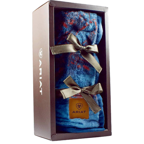 Cowboy Blue Western Throw Blanket by Ariat