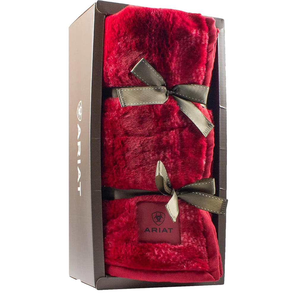 Ariat Home Decor ARIAT THROW BLANKETS SCARLET