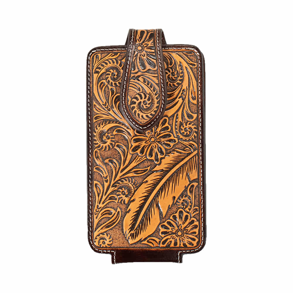 Ariat Other Ariat Floral Feather Embossed Brown Cell Phone Case