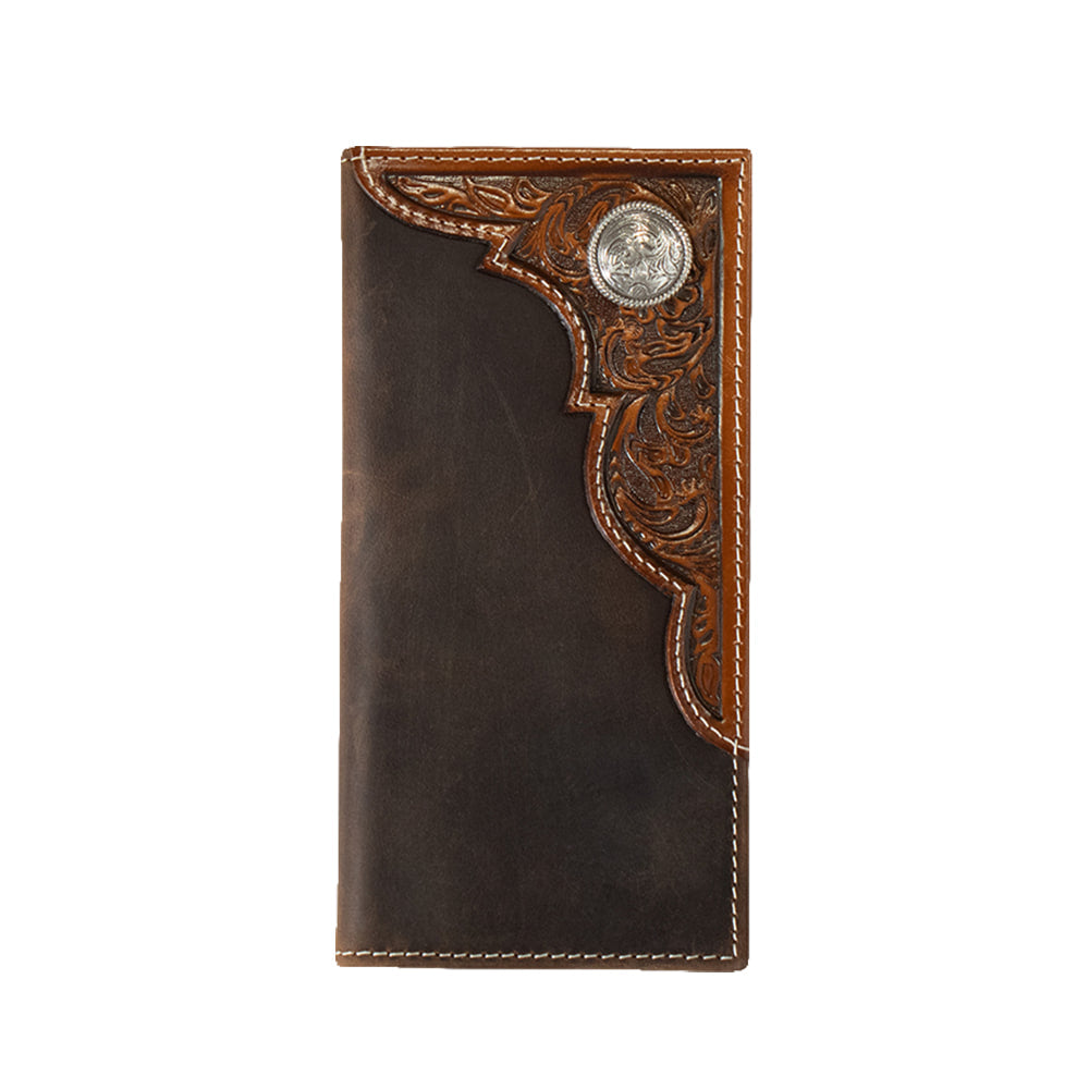 Ariat Other Ariat Youth Brown Round Concho Embossed Rodeo Wallet