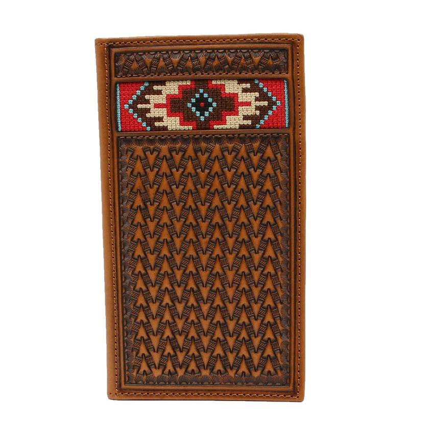 Ariat Other Brown Ariat Tooled Beaded Rodeo Wallet