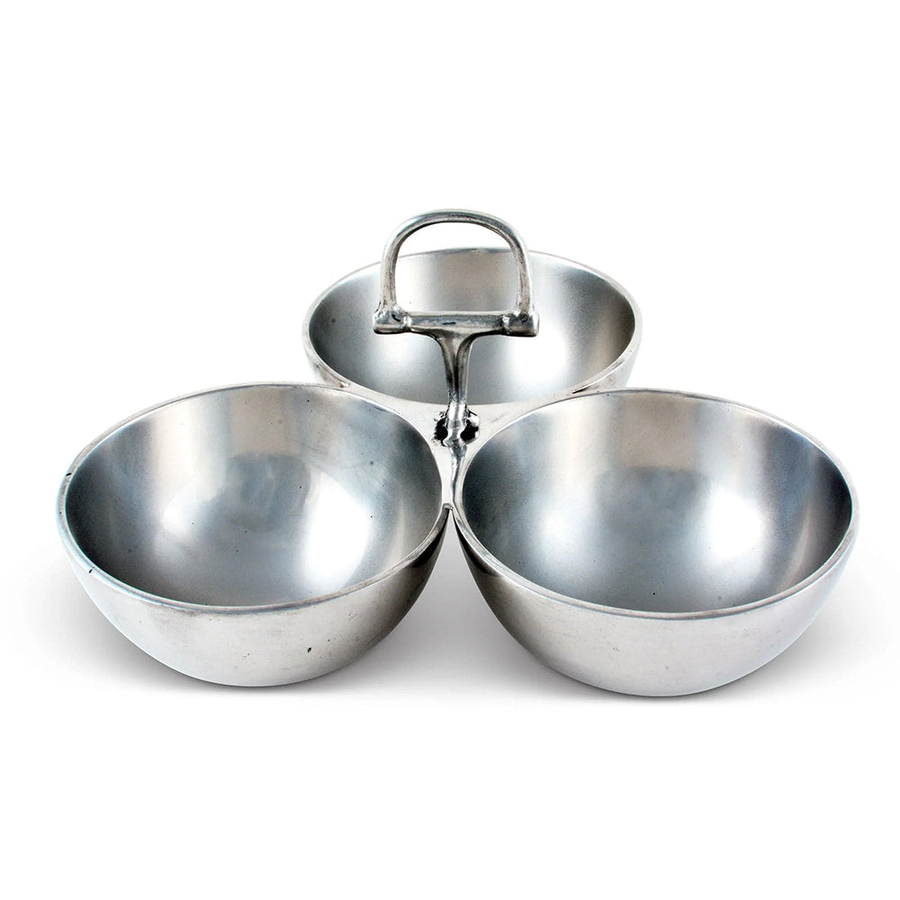 Arthur Court Home Decor Arthur Court Silver Equestrian Bit 3 Nut Bowls