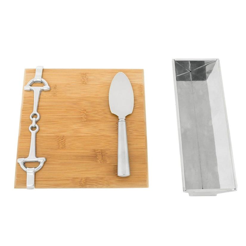 Arthur Court Home Decor OSFA / MULTI Arthur Court Bamboo Equestrian Cheese Set