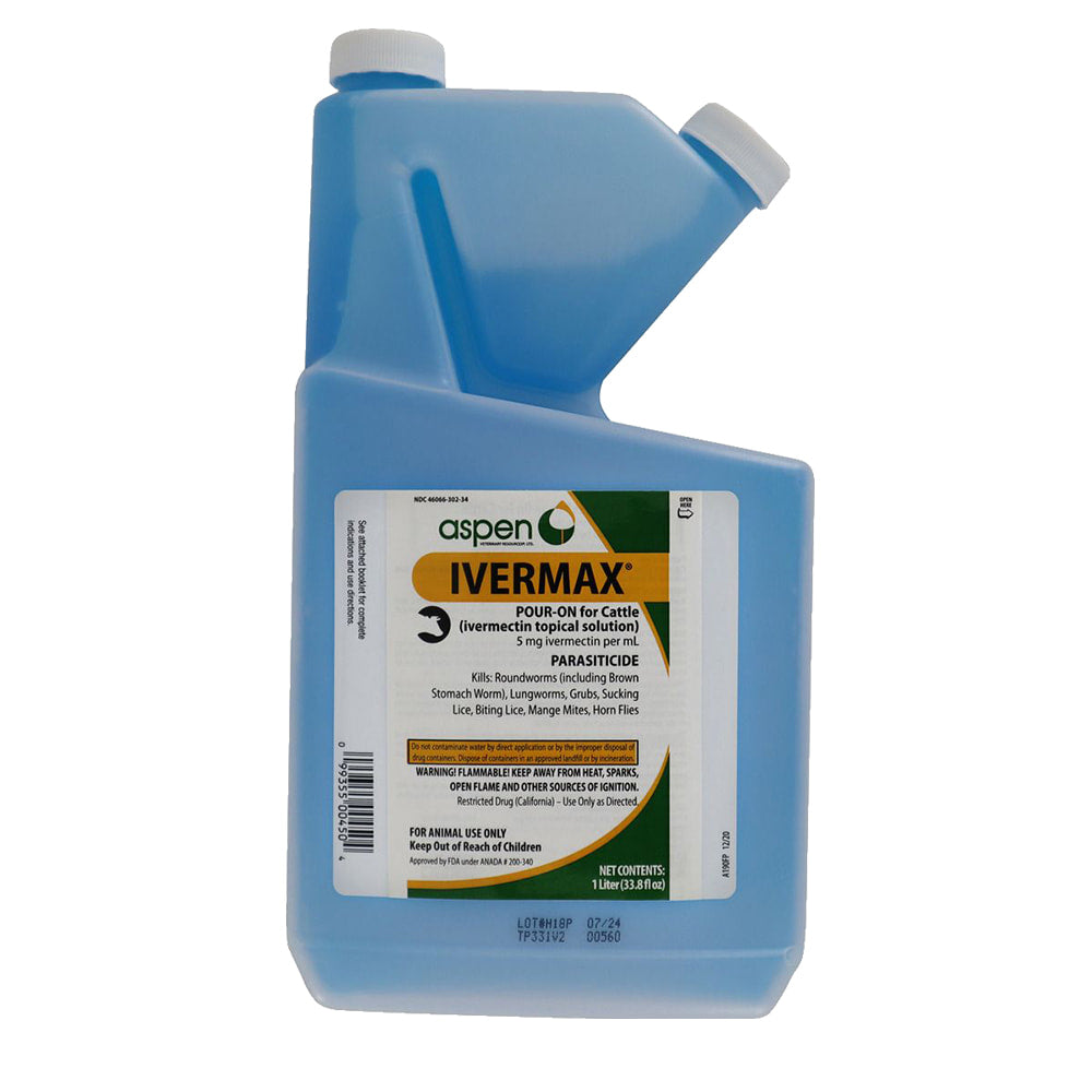 Aspen Vet Supplies Aspen Vet Ivermax Pour On 1LTR