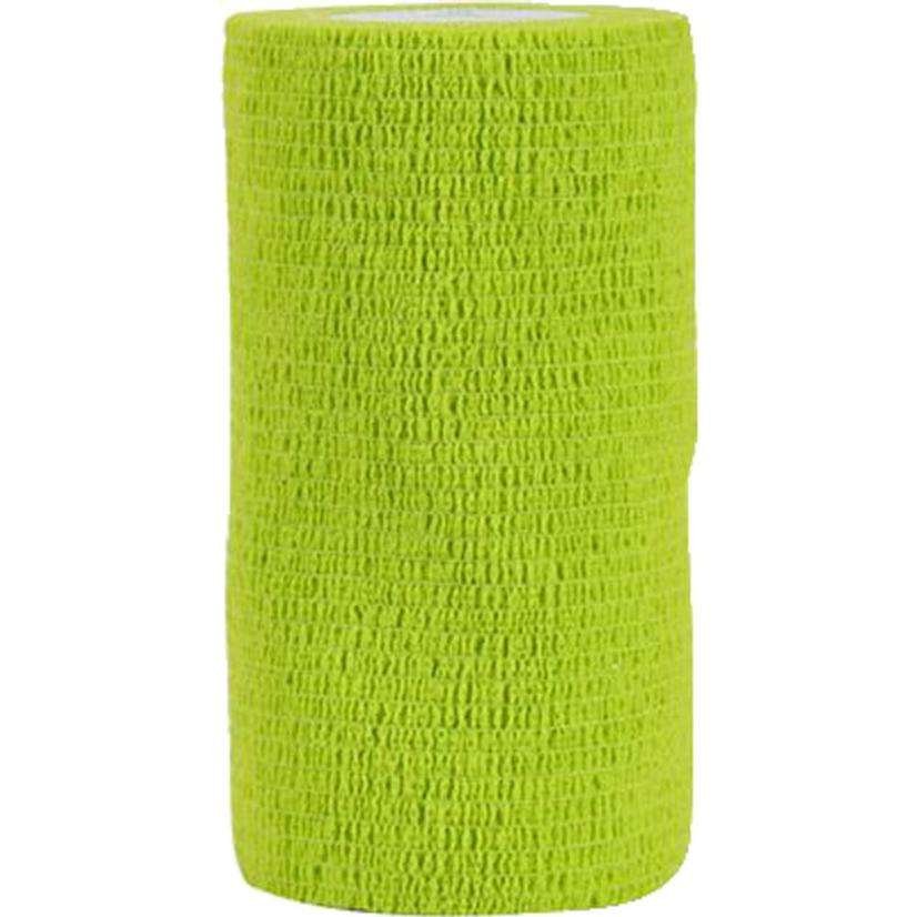 Aspen Vet Supplies Lime Green Flex Wrap EZ Tear Bandaging 4" Roll Assorted Colors