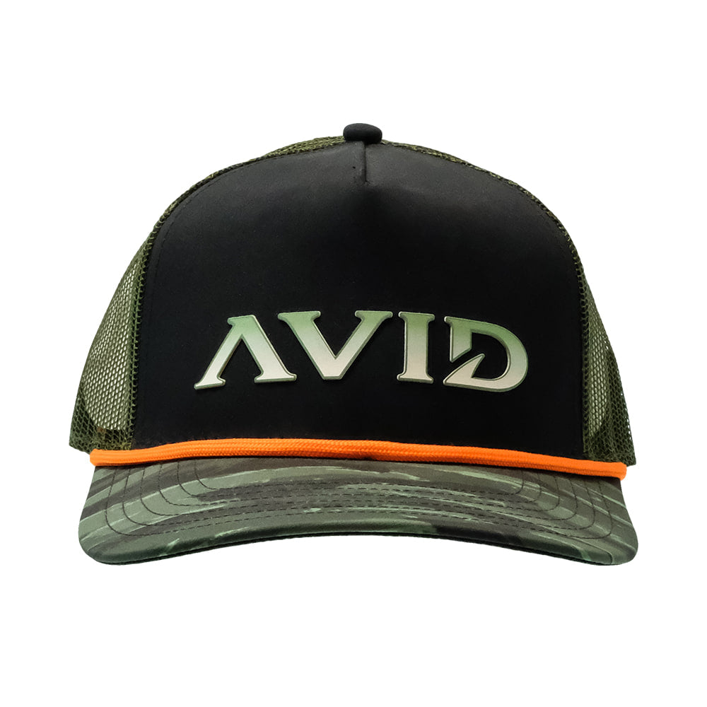 Avid Apparel OS Avid Seabass Trucker Cap In Cypress