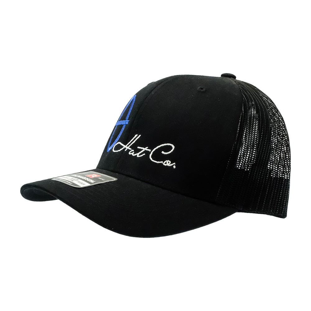 Bar Nothin Hat Co. Apparel Bar Nothin Hat Co. Black Cap with Blue Logo