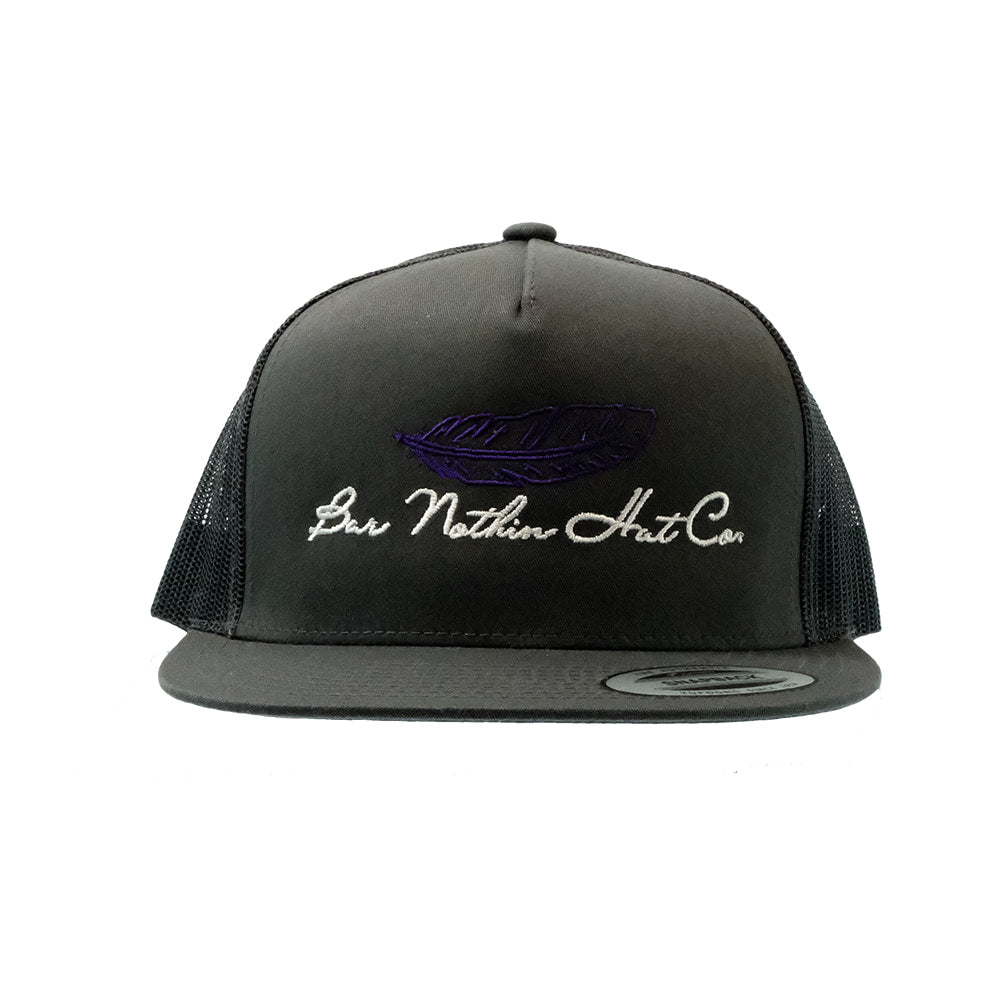 Bar Nothin Hat Co. Hats Bar Nothin Hat Co. Purple Feather Cap