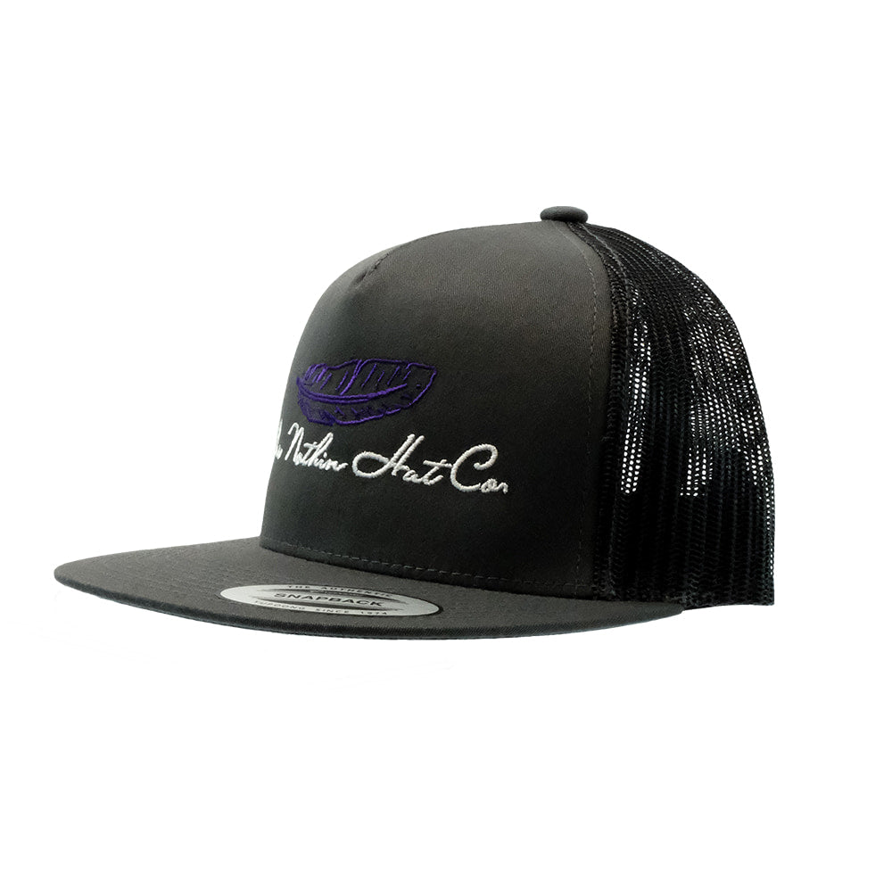 Bar Nothin Hat Co. Hats Bar Nothin Hat Co. Purple Feather Cap