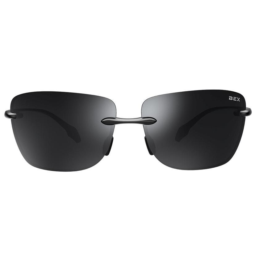 Bex Apparel Black / OSFA BEX Jaxyn XL Black Grey Frame Sunglasses