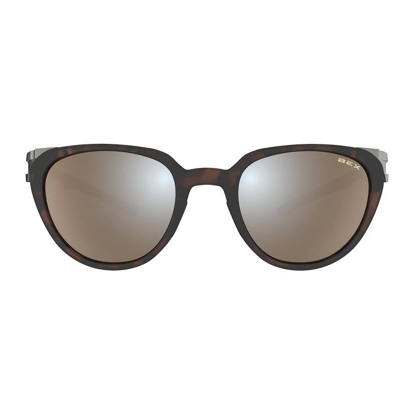 Bex Apparel Brown / OSFA Bex Lind Tortoise Brown and Brown Silver Flash Lens Sunglasses