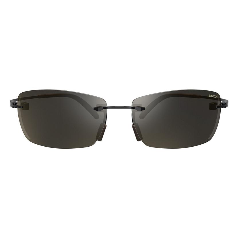 Bex Other OSFA / BLACK/BROWN BEX FynnlandX Matte Black Titanium Brown Lens Sunglasses