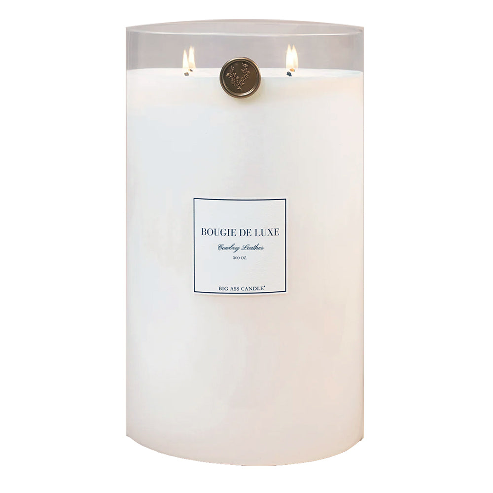Big Ass Luxuries Home Decor BIG ASS CANDLE COWBOY LEATHER