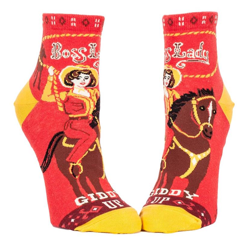 Blue Q Apparel Multi / OSFA Blue Q Boss Lady Women's Ankle Socks