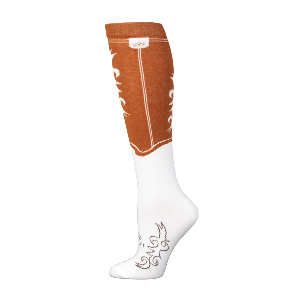 Boot Doctor Apparel Boot Doctor Womens Socks Over The Calf Boot Stitch Tan