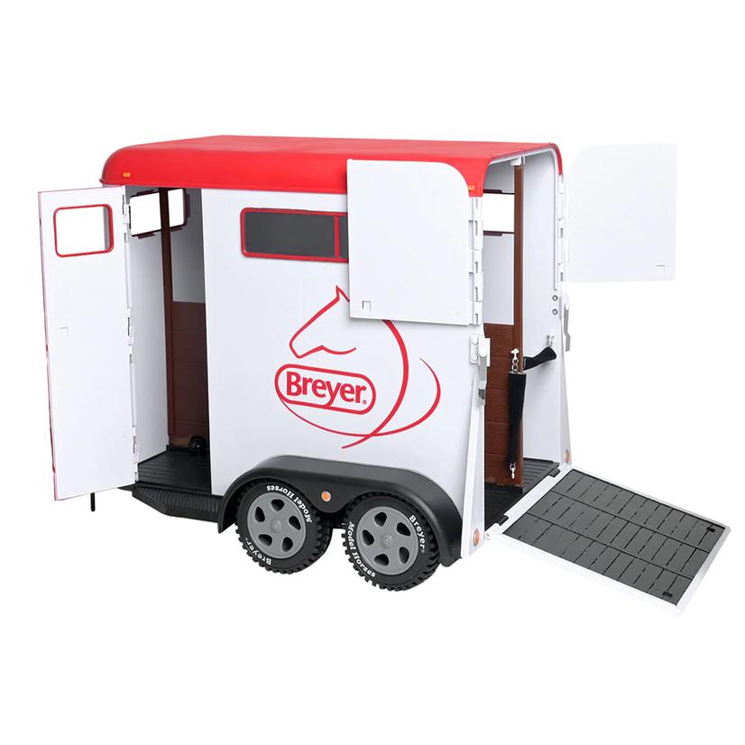Breyer Other OSFA / WHITE/RED Breyer Traditional Series Two-Horse Trailer