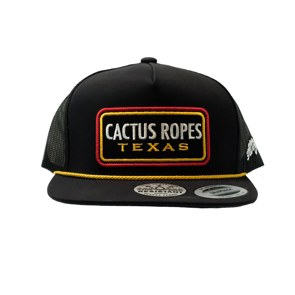 Cactus Ropes Apparel Cactus Ropes Black and Yellow 5 Panel Trucker Cap