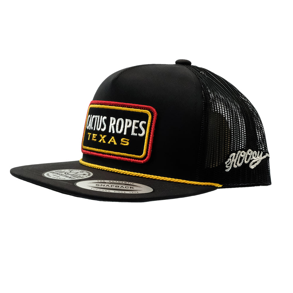 Cactus Ropes Apparel Cactus Ropes Black and Yellow 5 Panel Trucker Cap