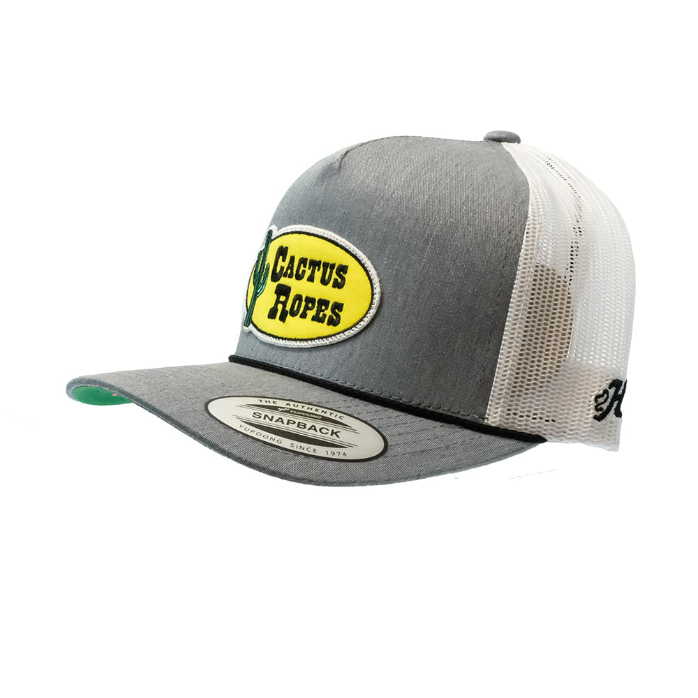 Cactus Ropes Hats Cactus Ropes Youth Grey And White Trucker Cap