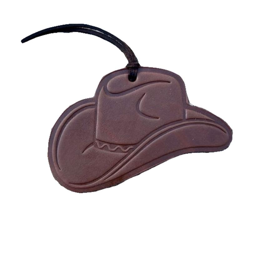 Callahan Leather Home Decor Brown / Osfa Callahan Leather Co. Air Flair Brown Leather Cowboy Hat - Cowboy Cologne Scent
