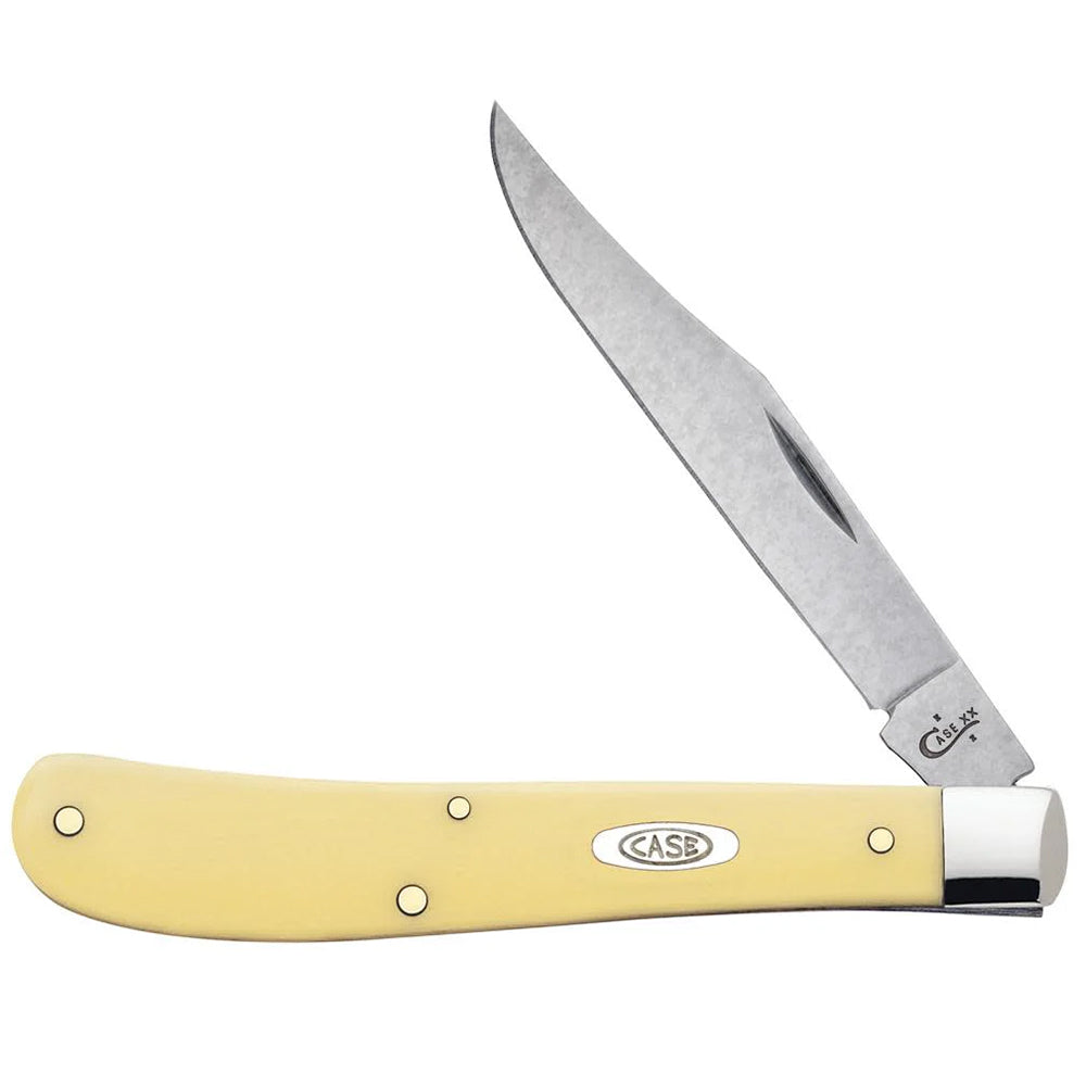 Case Knives Case Yellow Synthetic CS Slimline Trapper