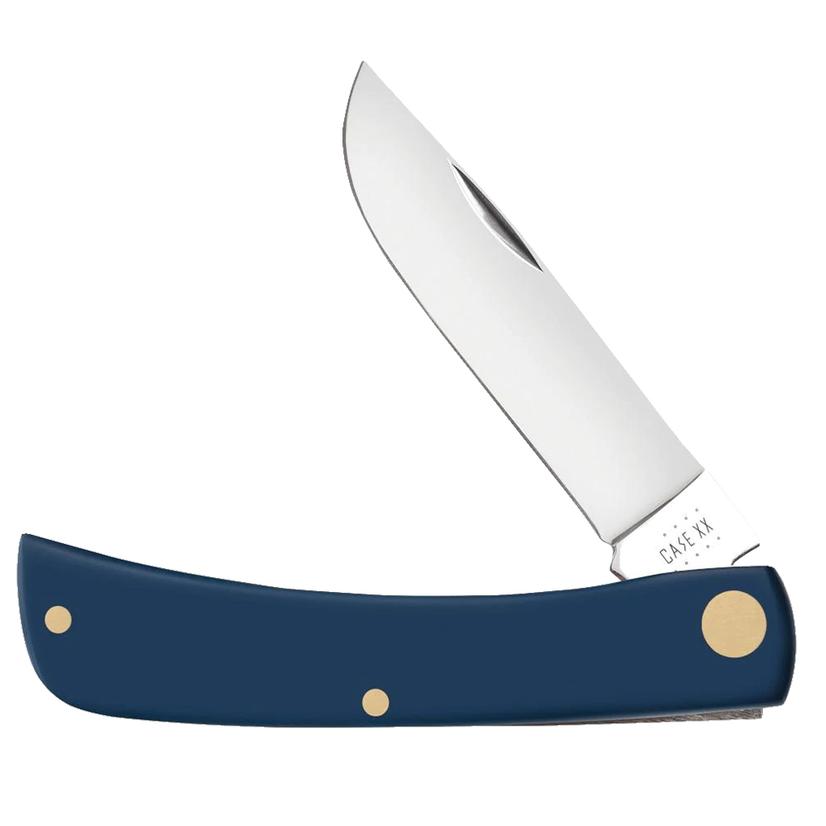 Case Knives Navy Case Navy Blue Synthetic Smooth Sod Buster Jr Knife