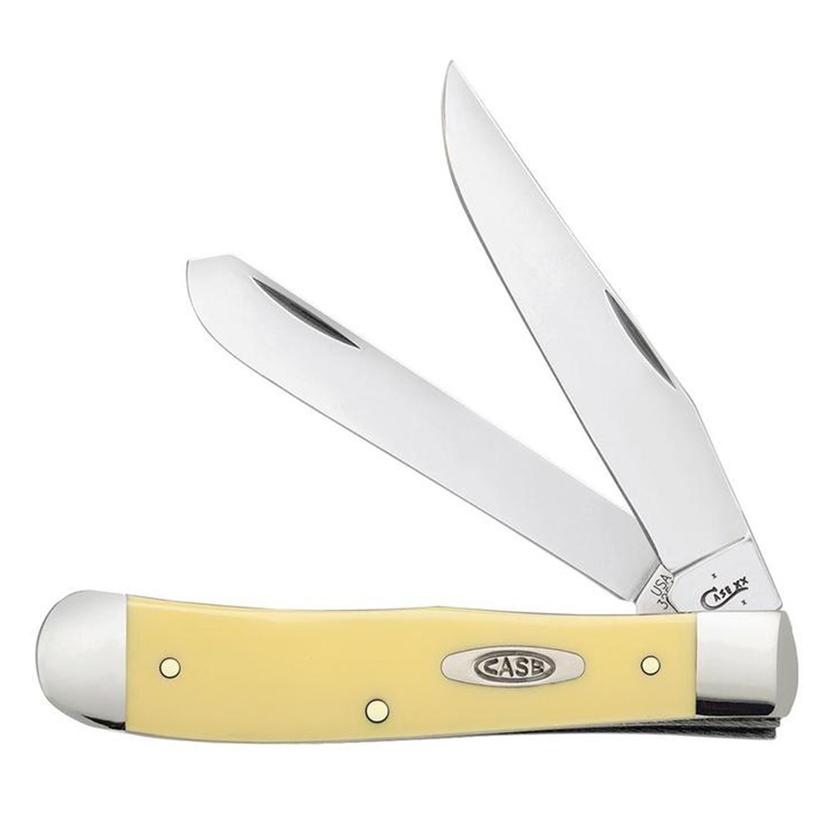 Case Knives OSFA / Yellow Case Trapper Folding Yellow Delrin Knife