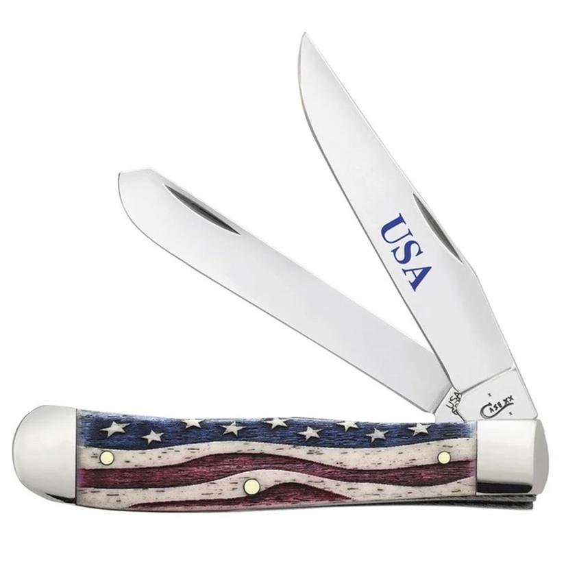 Case Knives Star Spangled Case Star Spangled Banner Trapper Pocket Knife