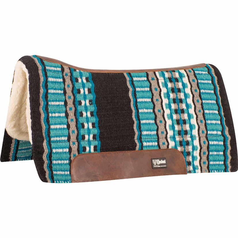 Cashel Tack 32"X34" / Black/Turquoise Cashel Blanket Top Performance Felt 32x34 Pad