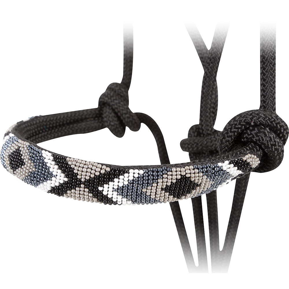 Cashel Tack Black Cashel Beaded Rope Halter
