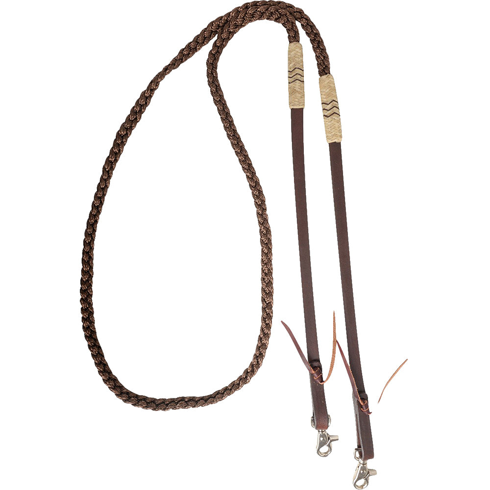 Cashel Tack Brown Roping Reins Braided Rope