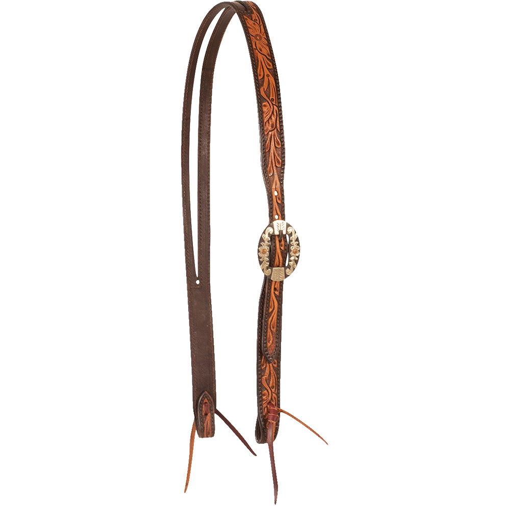 Cashel Tack Cashel Two Tone Split Ear Floral Buckle Headstall