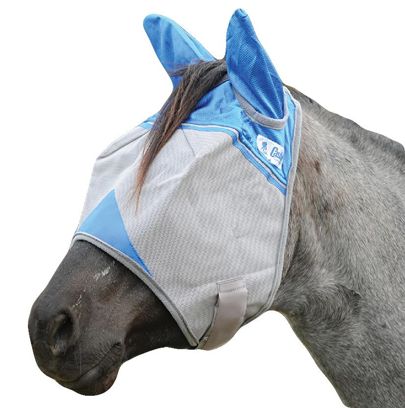 Cashel Tack Cashel Wounded Warrior Crusader Fly Mask with Ears - Blue