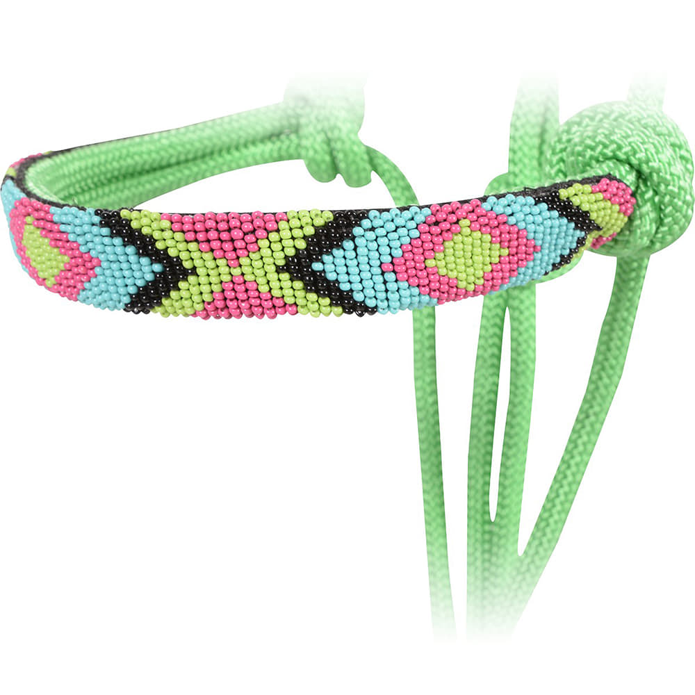 Cashel Tack Lime Green Cashel Beaded Rope Halter