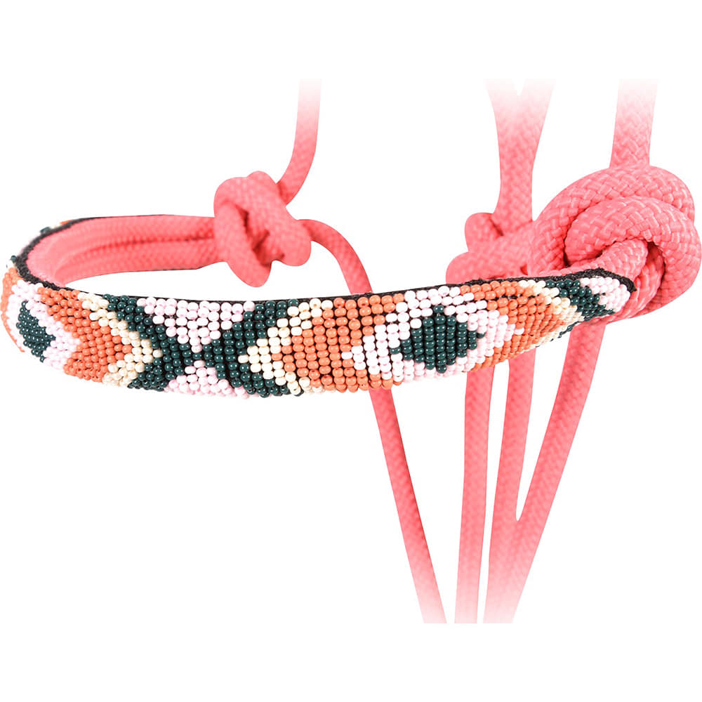 Cashel Tack Pink Cashel Beaded Rope Halter