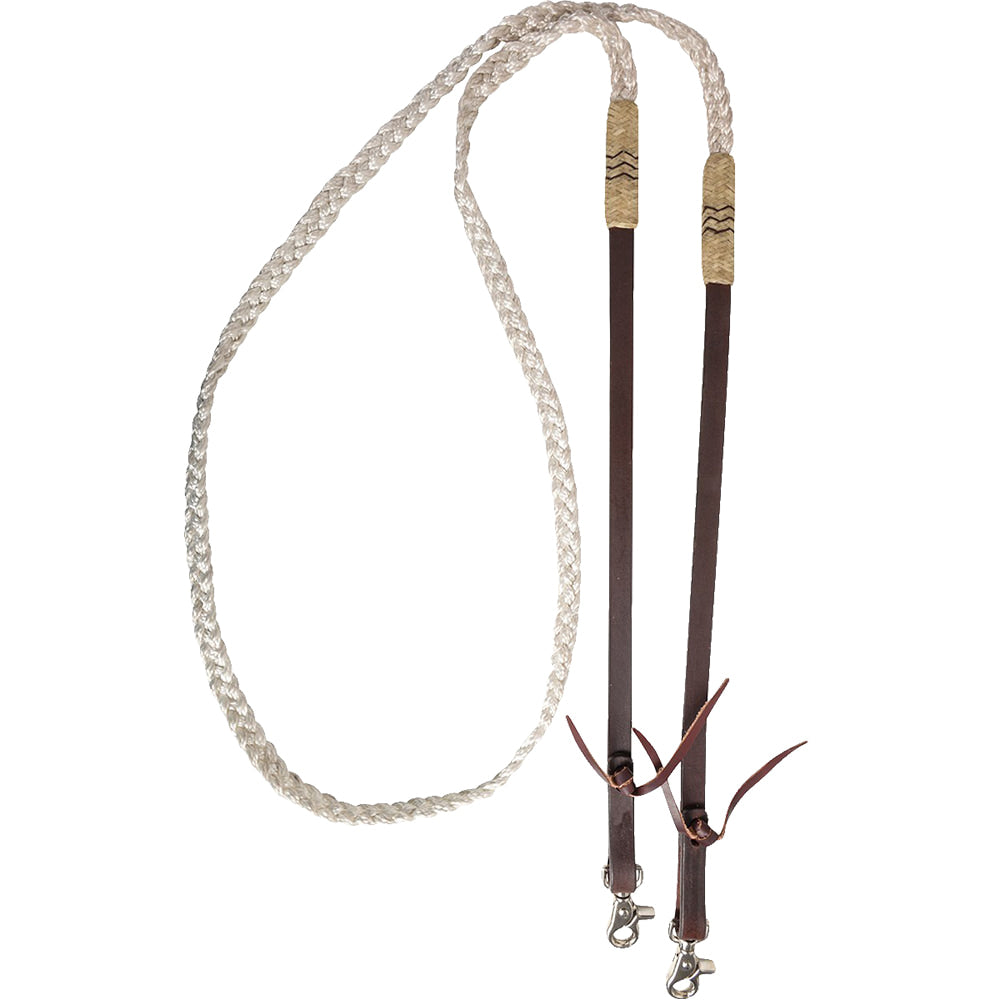 Cashel Tack White Roping Reins Braided Rope