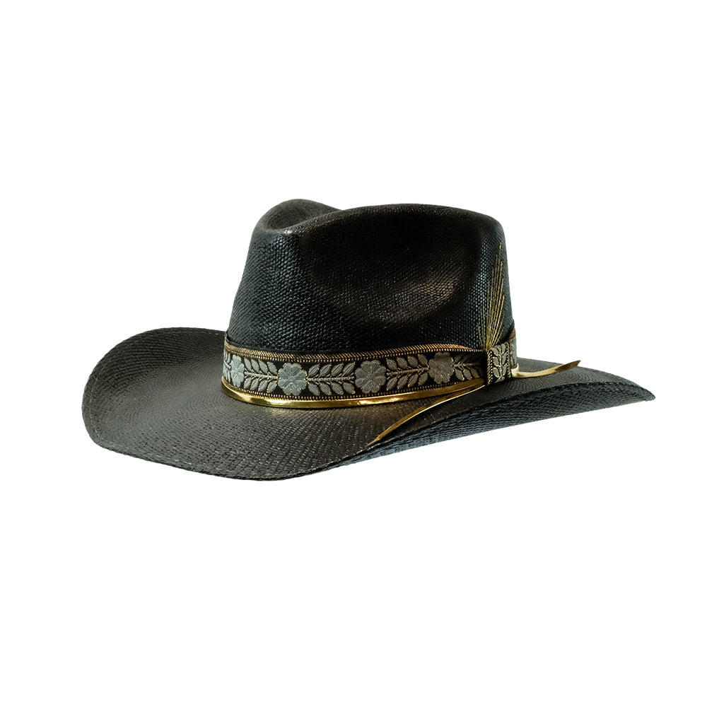 Charlie 1 Horse Hats Charlie 1 Horse Lainey Wilson Wildflower Black 3 1/2" Brim Hat