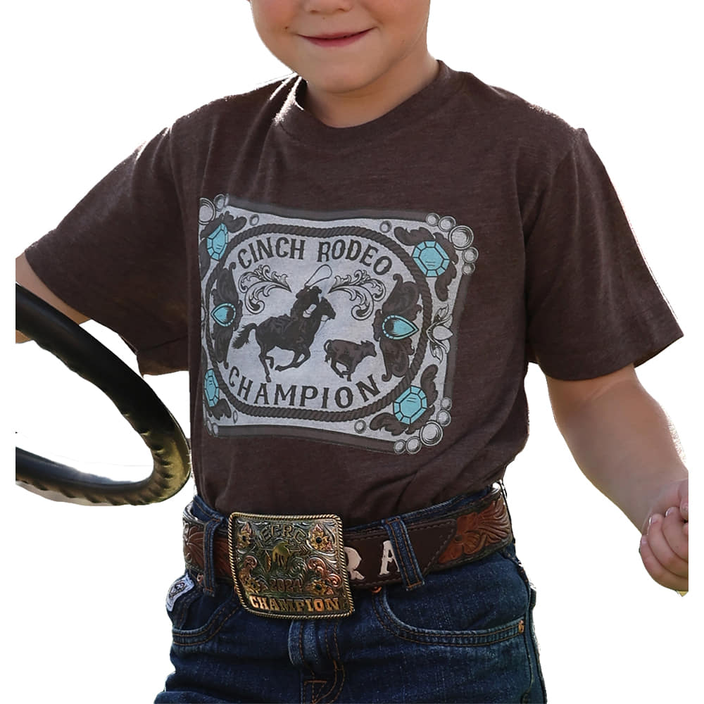 Cinch Apparel Cinch Boy's Rodeo Champion Buckle Graphic Tee