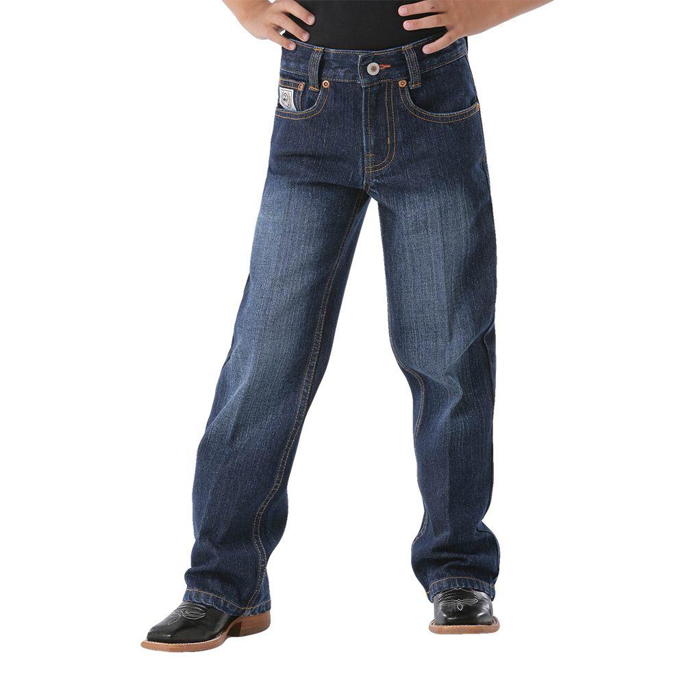 Cinch Apparel Cinch Boy's White Label Slim Fit Jeans - Dark Stonewash