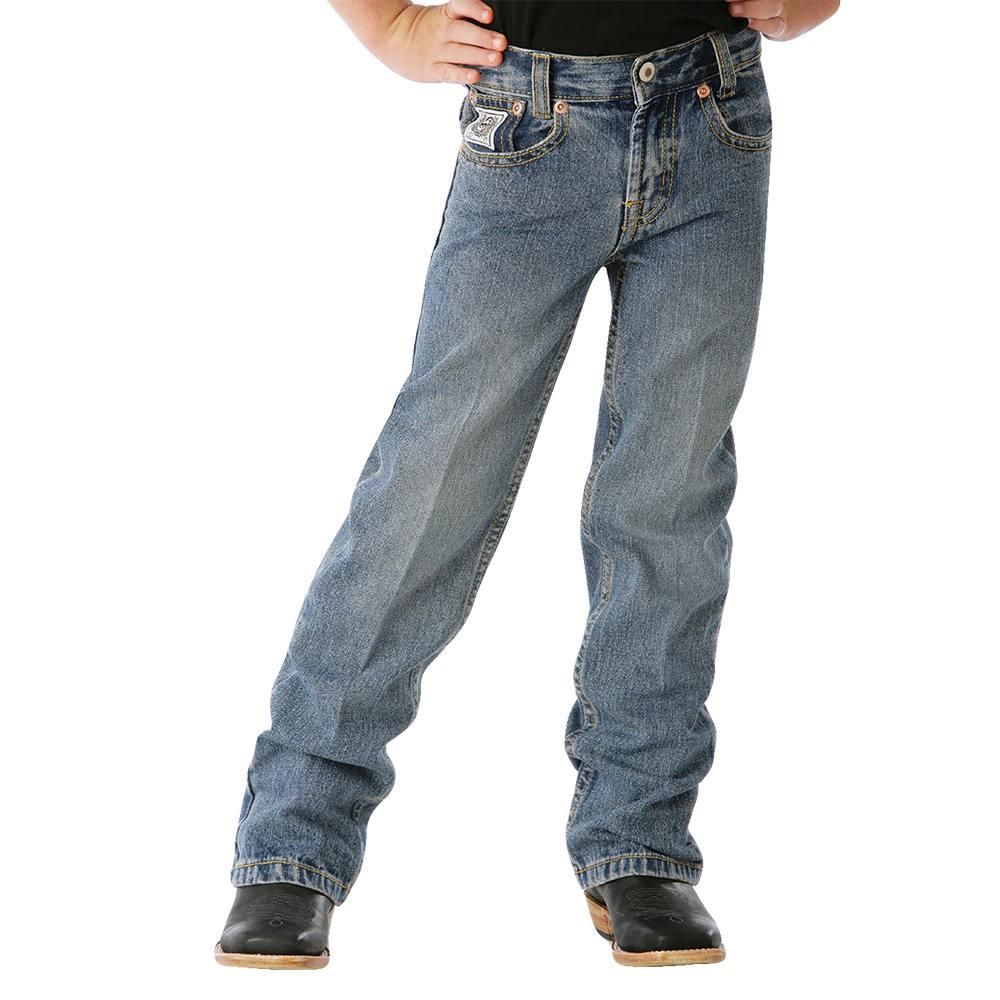 Cinch Apparel Cinch Boys' White Label Traditional Rise Slim Fit Jean - Light Stonewash