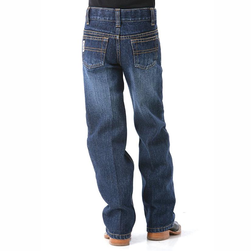 Cinch Apparel Cinch Boys White Label Traditional Rise Slim Jeans - Dark Stonewash